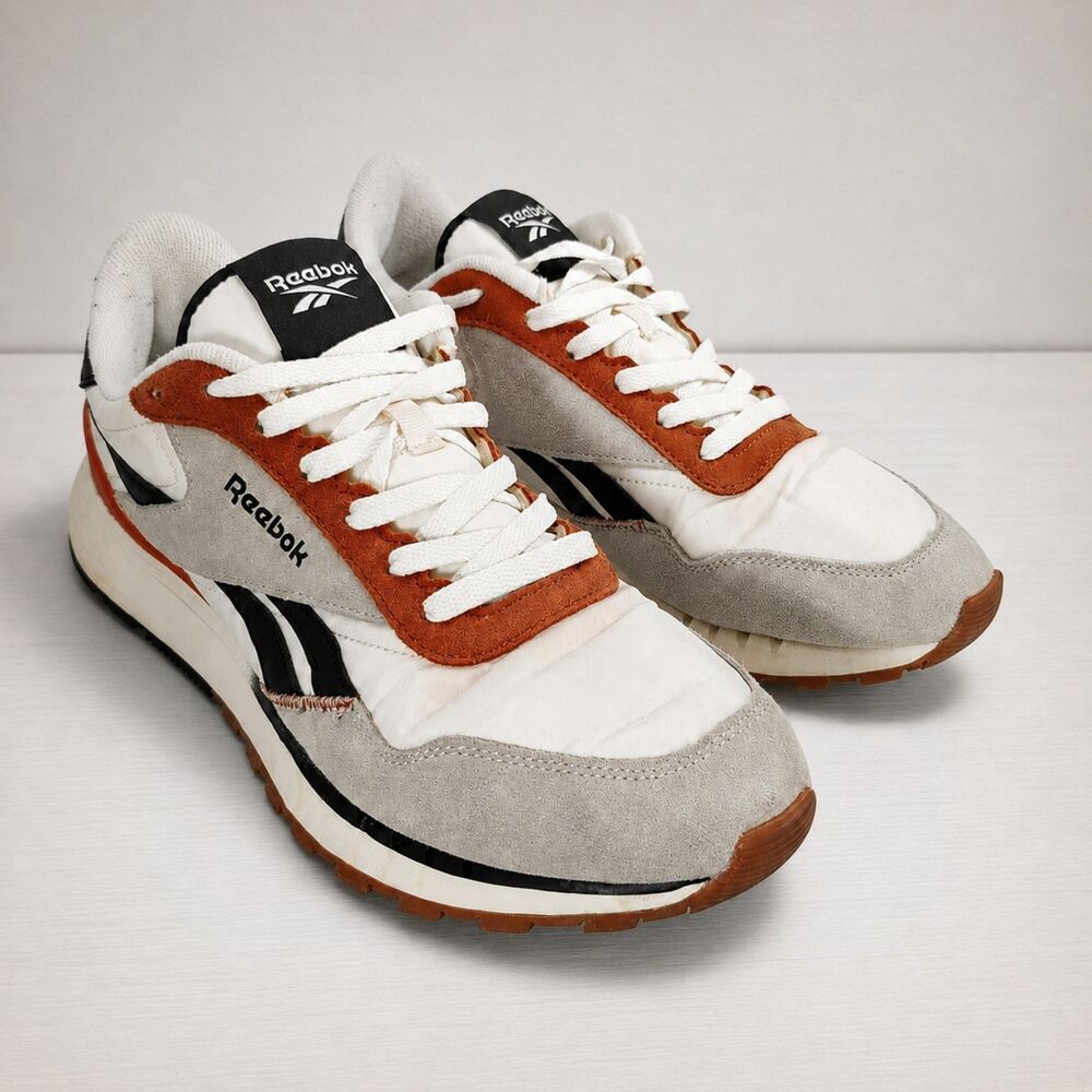 Reebok Classic Leather Men's US 10 Multicolor Low Top Casual Sneaker Shoes